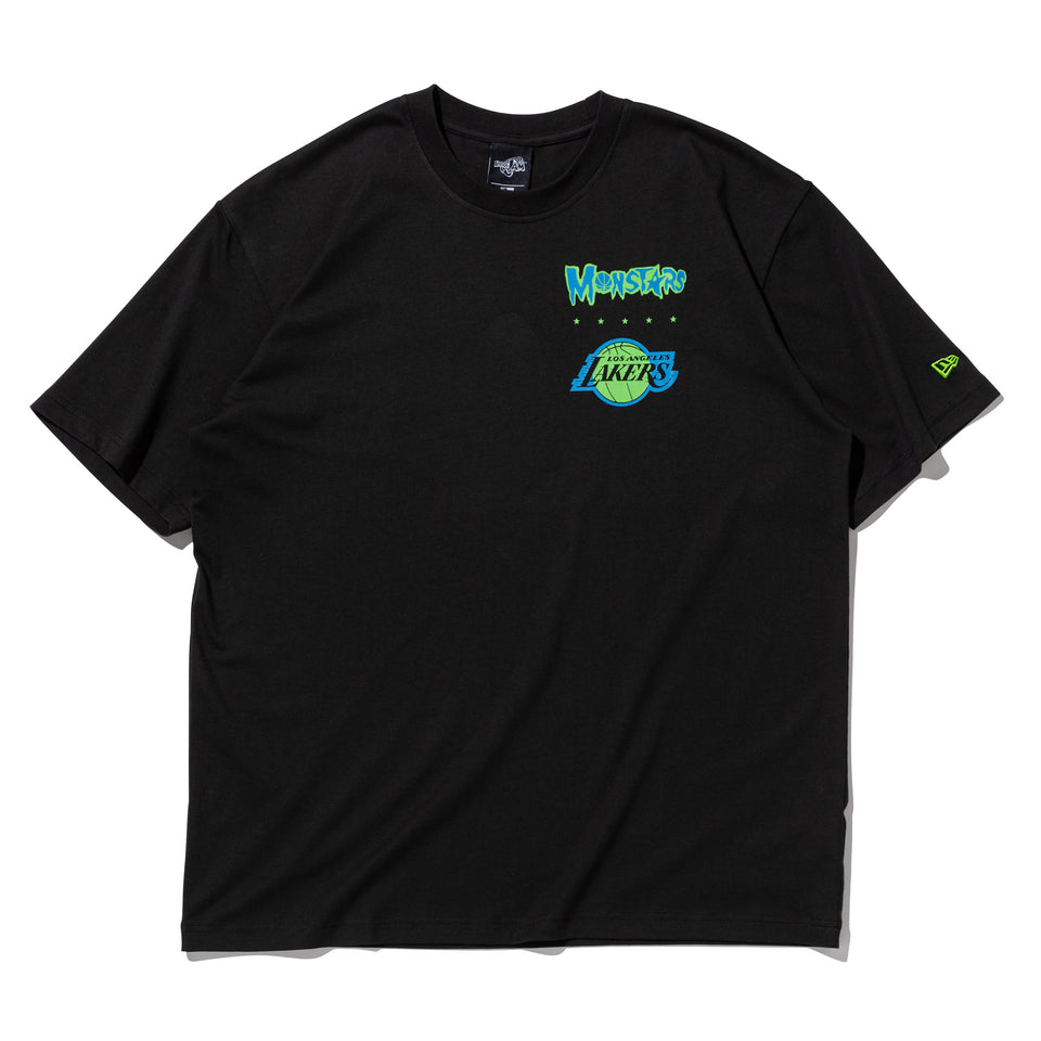 半袖 オーバーサイズド コットン Tシャツ Space Jam 2 スペース・ジャム 2 ロサンゼルス・レイカーズ ブラック