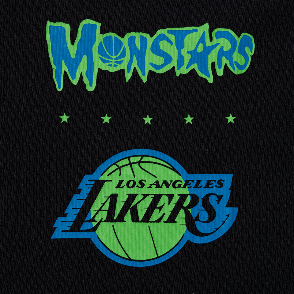 半袖 オーバーサイズド コットン Tシャツ Space Jam 2 スペース・ジャム 2 ロサンゼルス・レイカーズ ブラック