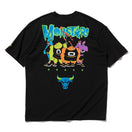 半袖 オーバーサイズド コットン Tシャツ Space Jam 2 スペース・ジャム 2 シカゴ・ブルズ ブラック