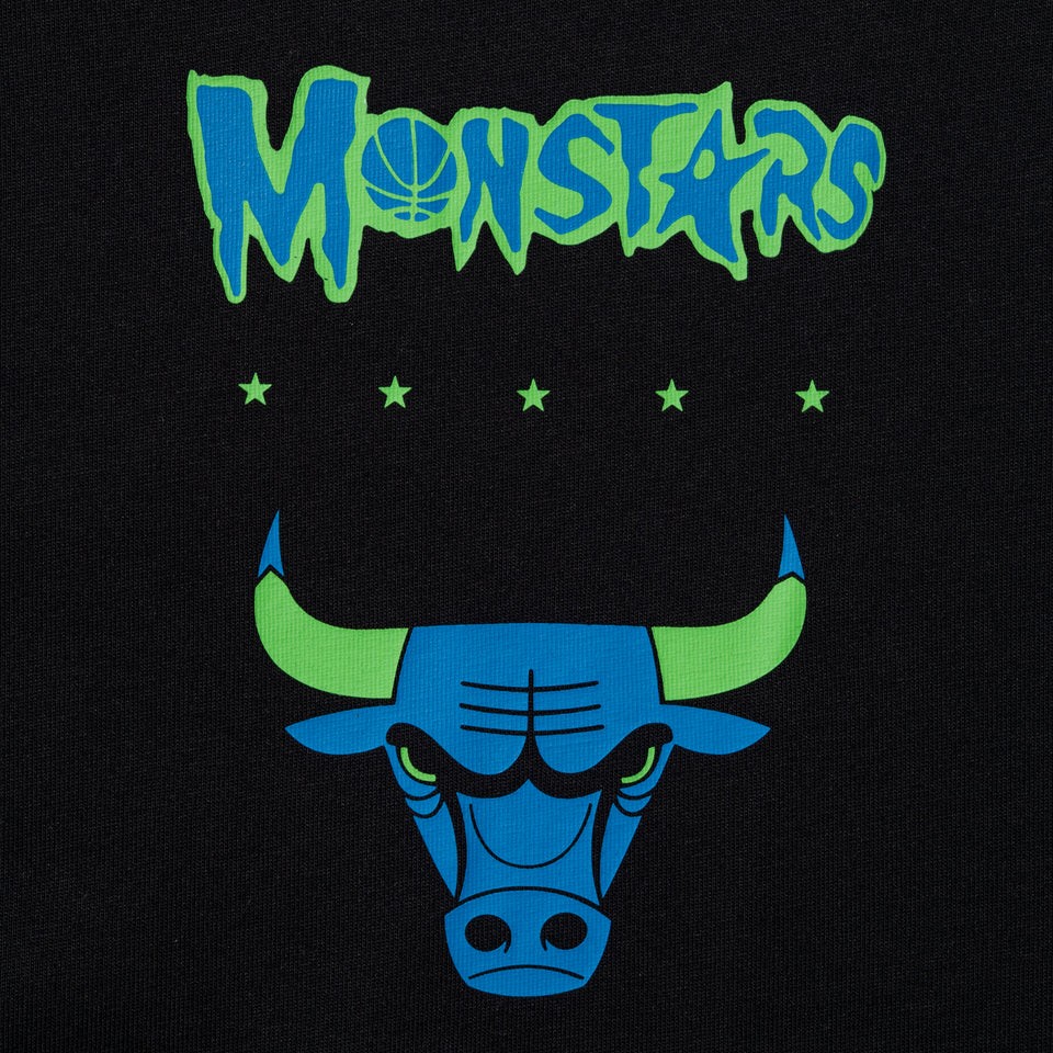 半袖 オーバーサイズド コットン Tシャツ Space Jam 2 スペース・ジャム 2 シカゴ・ブルズ ブラック