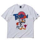 半袖 オーバーサイズド コットン Tシャツ Space Jam 2 スペース・ジャム 2 Tune Squad シカゴ・ブルズ ホワイト