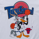 半袖 オーバーサイズド コットン Tシャツ Space Jam 2 スペース・ジャム 2 Tune Squad シカゴ・ブルズ ホワイト