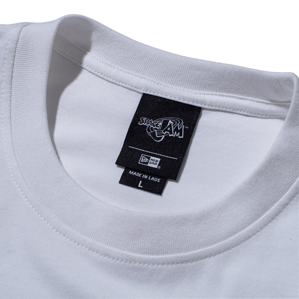 半袖 オーバーサイズド コットン Tシャツ Space Jam 2 スペース・ジャム 2 Tune Squad シカゴ・ブルズ ホワイト
