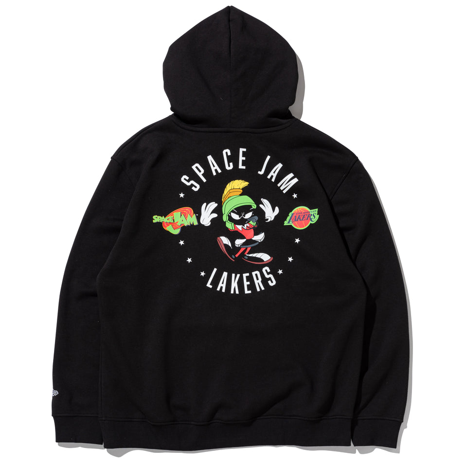 オーバーサイズド スウェット プルオーバーフーディー Space Jam 2 スペース・ジャム 2 ロサンゼルス・レイカーズ ブラック