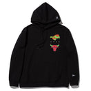 オーバーサイズド スウェット プルオーバーフーディー Space Jam 2 スペース・ジャム 2 シカゴ・ブルズ ブラック