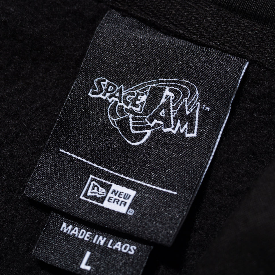 オーバーサイズド スウェット プルオーバーフーディー Space Jam 2 スペース・ジャム 2 シカゴ・ブルズ ブラック