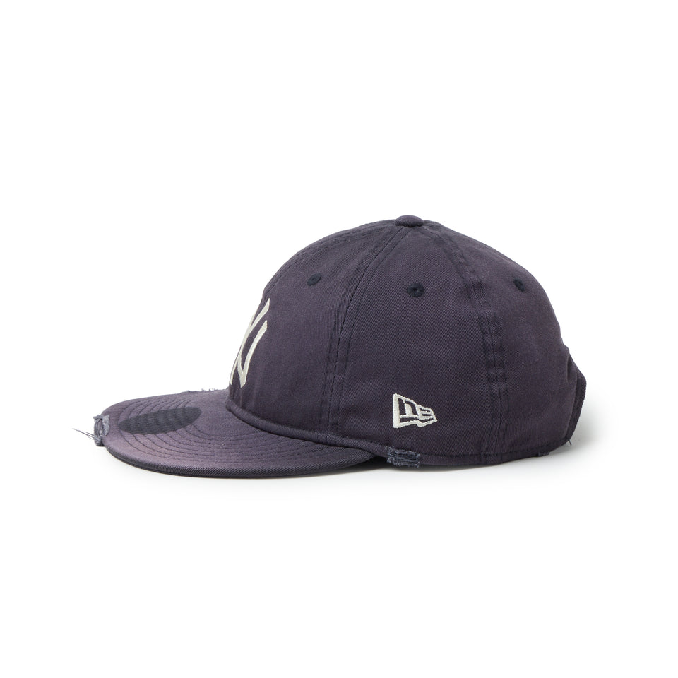 キッズ Youth 9TWENTY powered by GORO (min-nano) KIDS ニューヨーク・ヤンキース ダメージ/パッカブルバイザー ネイビー | NEW ERA ニューエラ公式オンラインストア