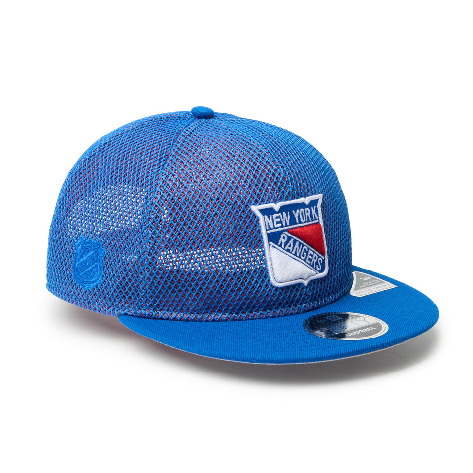 RC 9FIFTY Flat Visor powered by GORO (min-nano) ニューヨーク・レンジャース ダブルメッシュ ブルーメッシュ/ブルーアズール | NEW ERA ニューエラ公式オンラインストア
