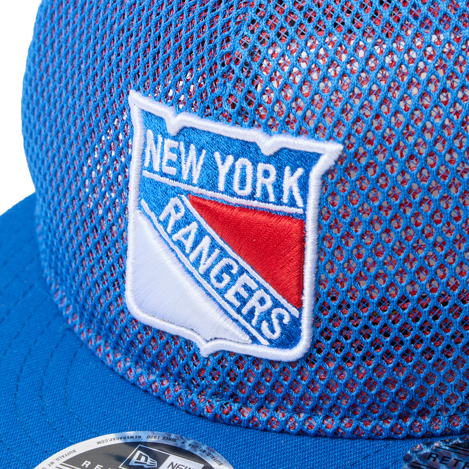 RC 9FIFTY Flat Visor powered by GORO (min-nano) ニューヨーク・レンジャース ダブルメッシュ ブルーメッシュ/ブルーアズール | NEW ERA ニューエラ公式オンラインストア