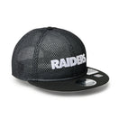 RC 9FIFTY Flat Visor powered by GORO (min-nano) ラスベガス・レイダース ダブルメッシュ ブラックメッシュ/ブラック | NEW ERA ニューエラ公式オンラインストア