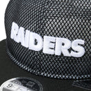 RC 9FIFTY Flat Visor powered by GORO (min-nano) ラスベガス・レイダース ダブルメッシュ ブラックメッシュ/ブラック | NEW ERA ニューエラ公式オンラインストア