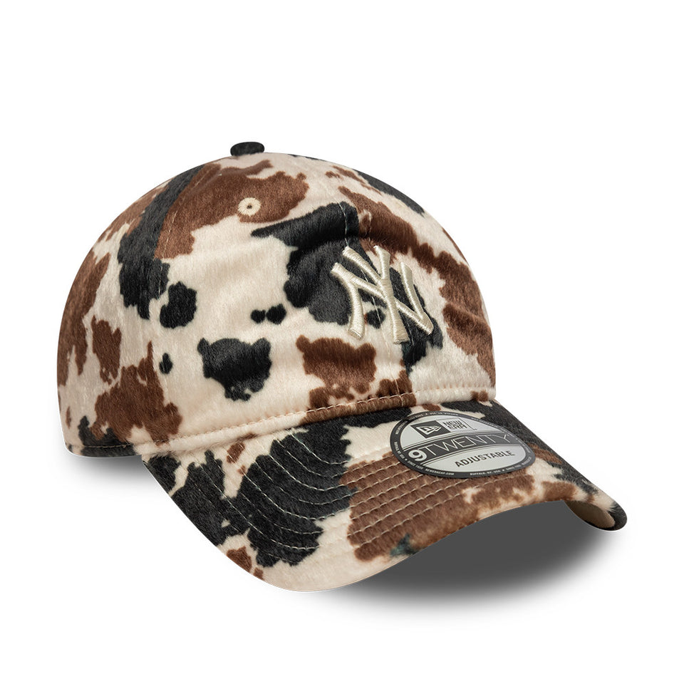 9TWENTY Animal Print Cow ニューヨーク・ヤンキース カウ ブラック ブラウン アイボリー | NEW ERA ニューエラ公式オンラインストア