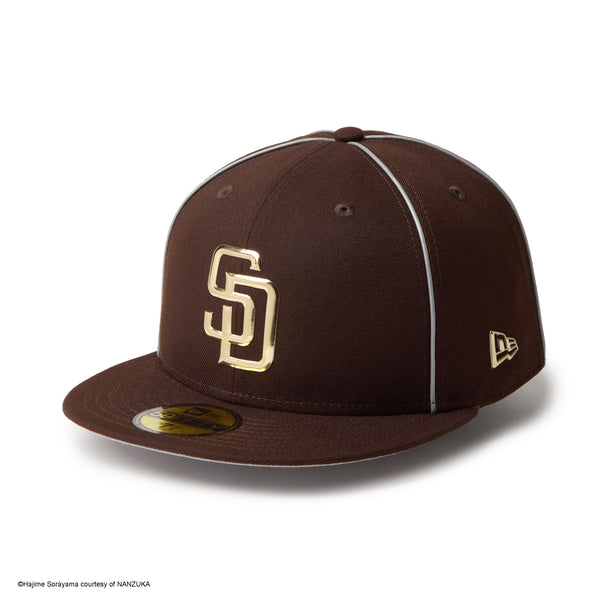 【味噌太郎】サンディエゴ パドレス プレゲーム オーセンティックウェア 59FIFTY HAJIME SORAYAMA TPUロゴ サンディエゴ・パドレス バーント