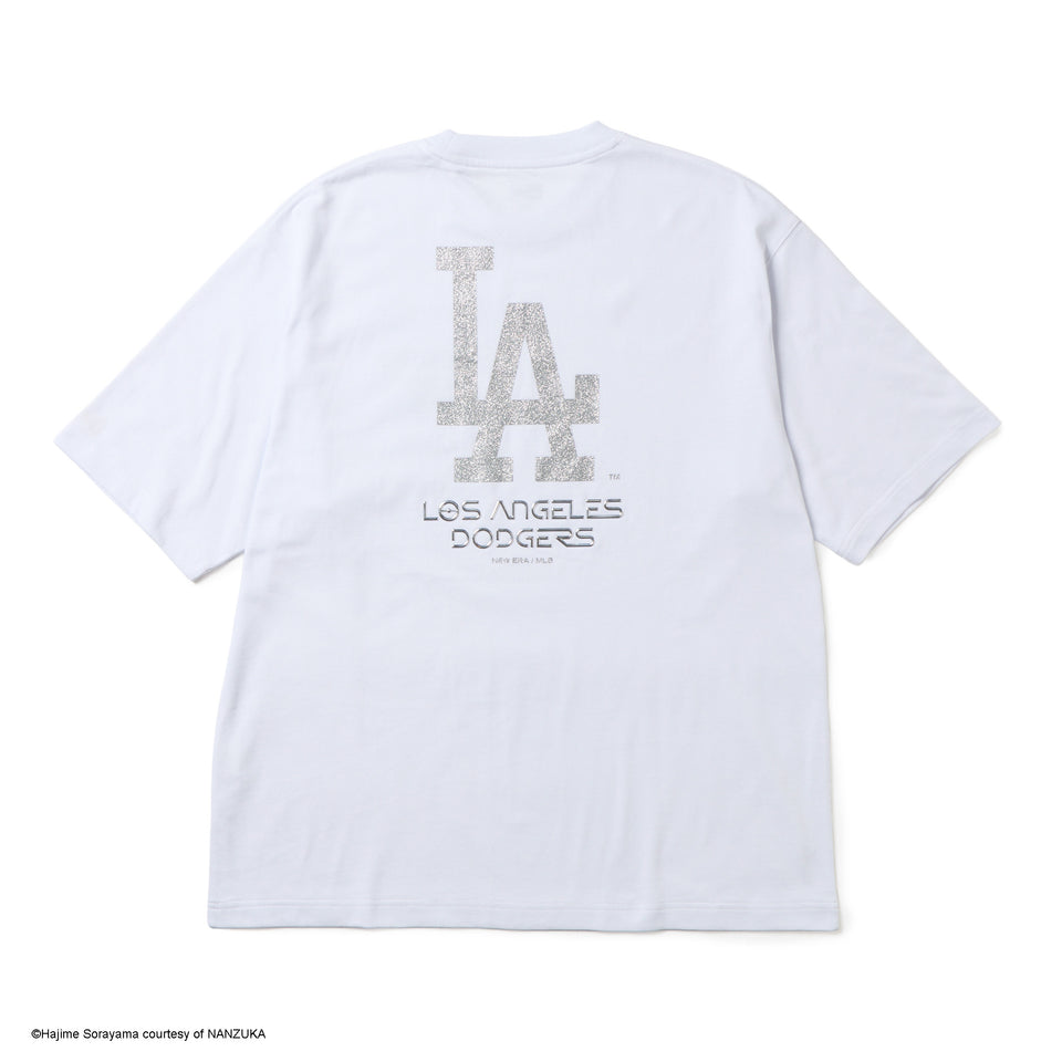 半袖 オーバーサイズド コットン Tシャツ HAJIME SORAYAMA ロサンゼルス・ドジャース TPU+グリッタープリント ホワイト | NEW ERA ニューエラ公式オンラインストア