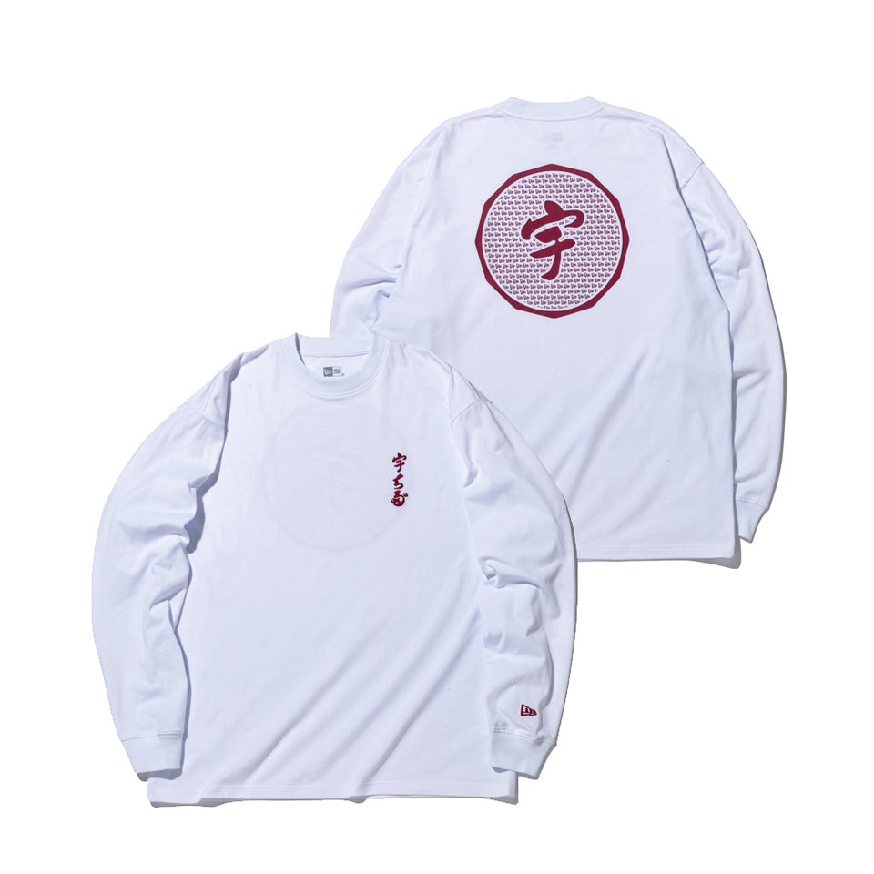 長袖 オーバーサイズド コットン Tシャツ 宇ち多゛ ホワイト | NEW ERA ニューエラ公式オンラインストア