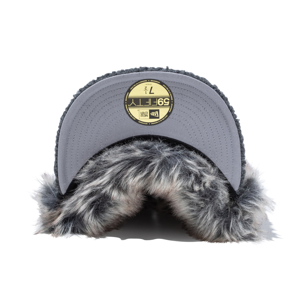 59FIFTY Dog Ear ドッグイヤー ボア ニューヨーク・ヤンキース ダークグレー
