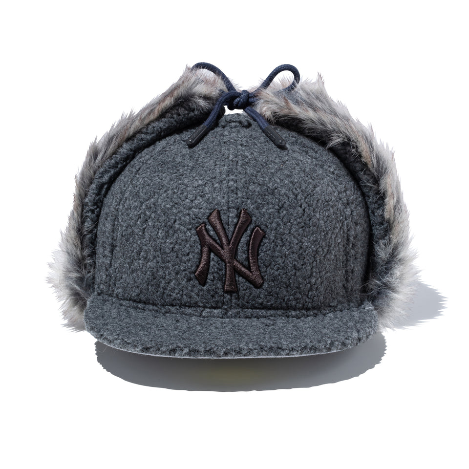 59FIFTY Dog Ear ドッグイヤー ボア ニューヨーク・ヤンキース ダークグレー