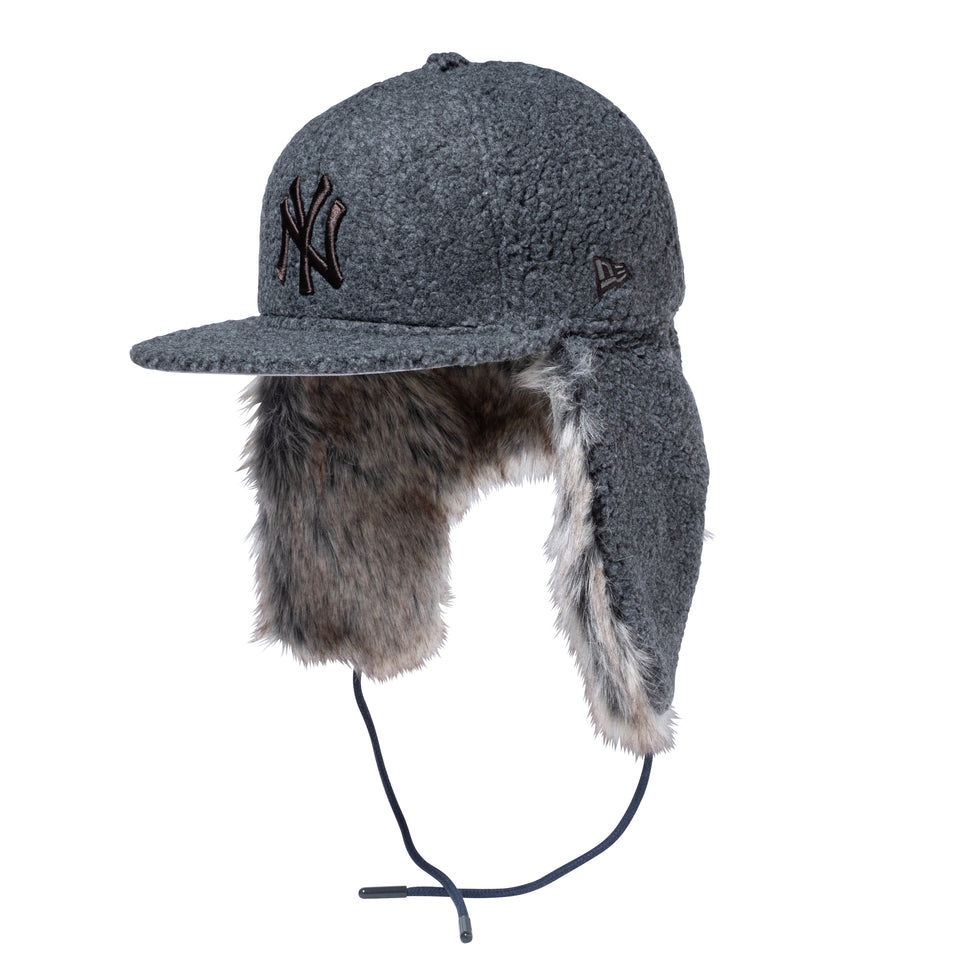 59FIFTY Dog Ear ドッグイヤー ボア ニューヨーク・ヤンキース ダークグレー