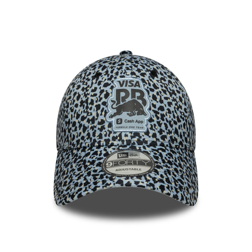 9FORTY M-Crown Visa Cash App Racing Bulls F1 Team ビザ・キャッシュアップ・レーシングブルズF1チーム レオパード パステルブルー | NEW ERA ニューエラ公式オンラインストア
