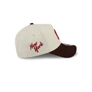 9FORTY A-Frame City Script ニューヨーク・ヤンキース クロームホワイト ブラウンバイザー | NEW ERA ニューエラ公式オンラインストア