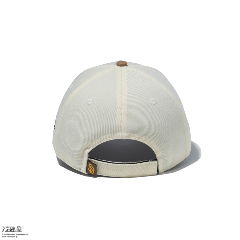 9FORTY PEANUTS サンディエゴ・パドレス クロームホワイト カーキ