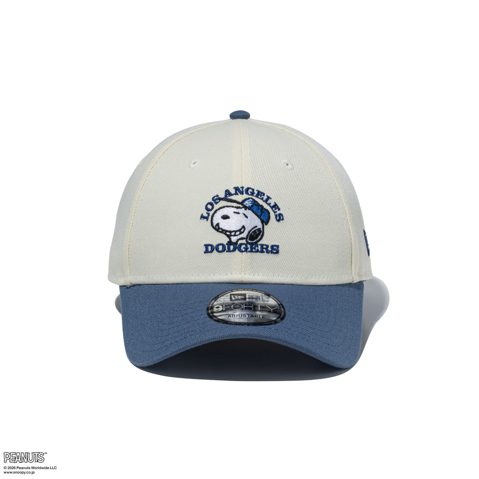 9FORTY PEANUTS ロサンゼルス・ドジャース クロームホワイト スレートバイザー | NEW ERA ニューエラ公式オンラインストア