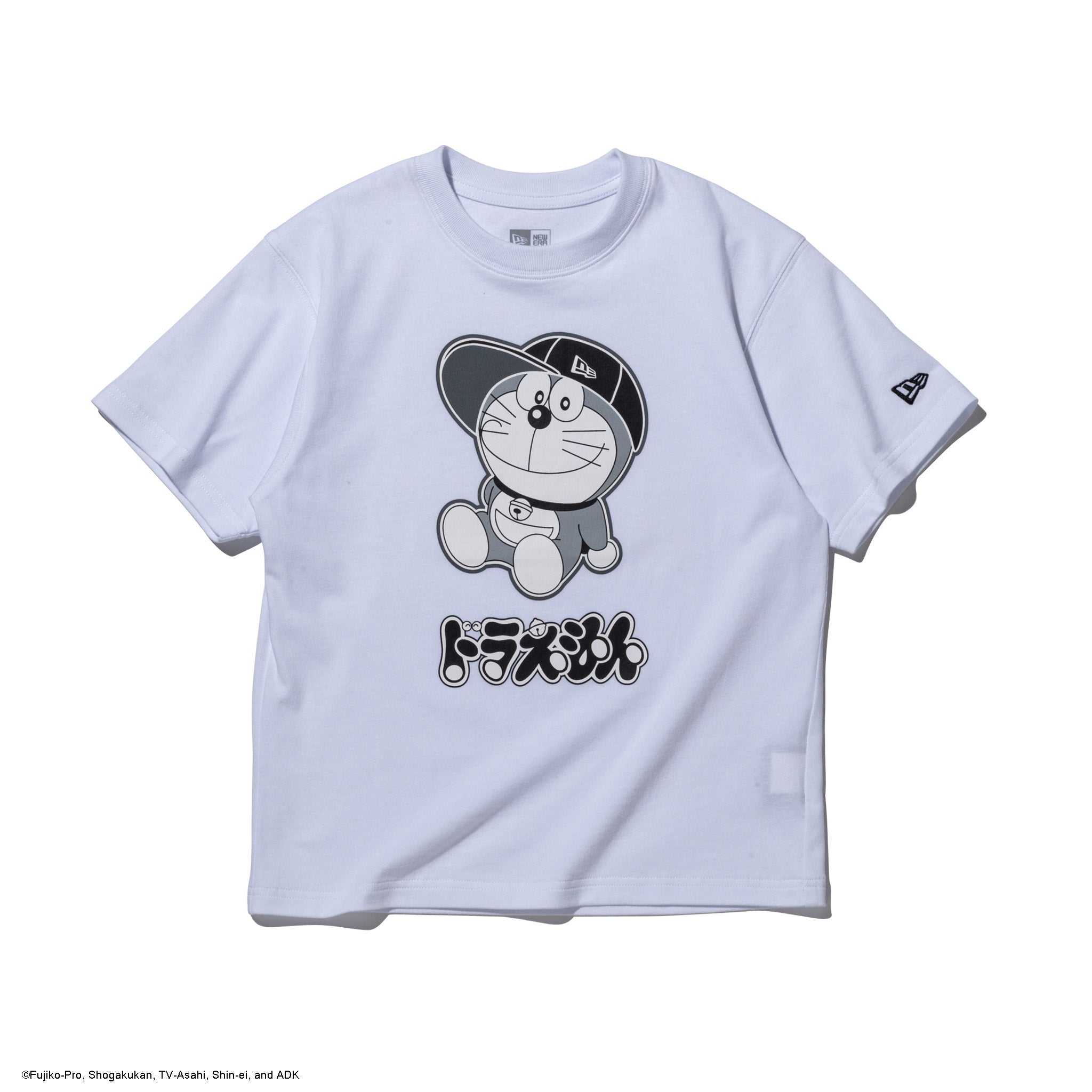 キッズ Youth 半袖 コットン Tシャツ ドラえもん キャップ ホワイト 