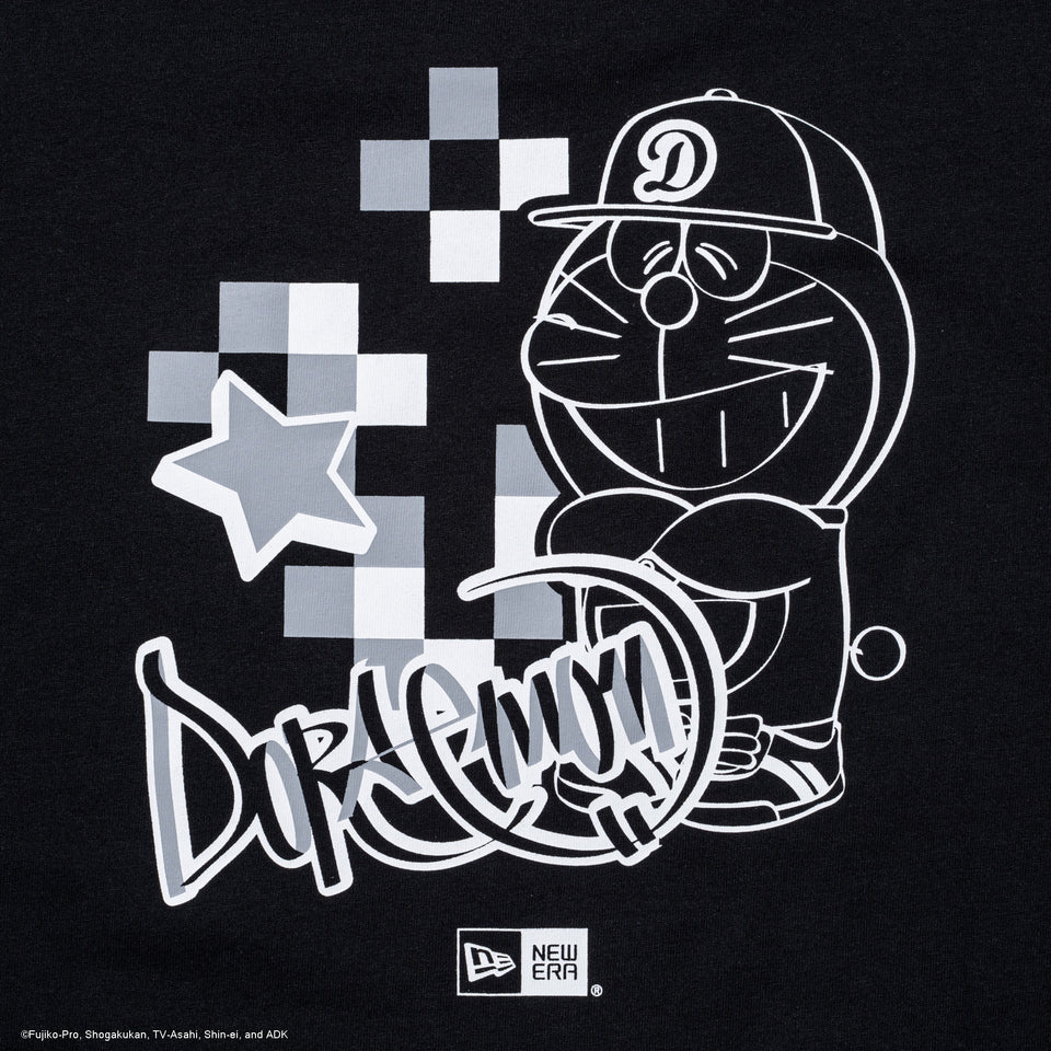 半袖 オーバーサイズド コットン Tシャツ ドラえもん グラフィティ