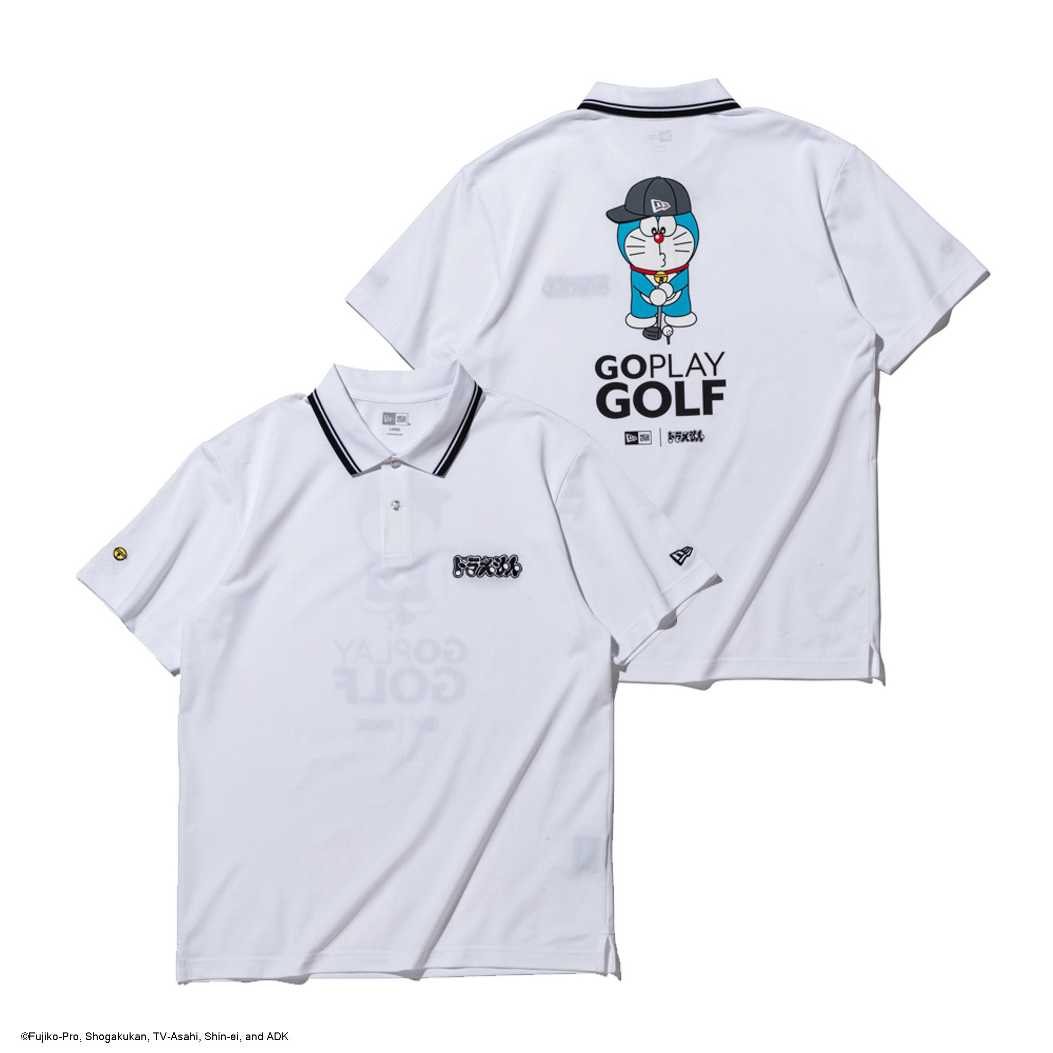 半袖 鹿の子 ポロシャツ ドラえもん GO PLAY GOLF ホワイト | ゴルフ