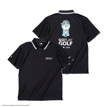 半袖 鹿の子 ポロシャツ ドラえもん GO PLAY GOLF ブラック | ゴルフ