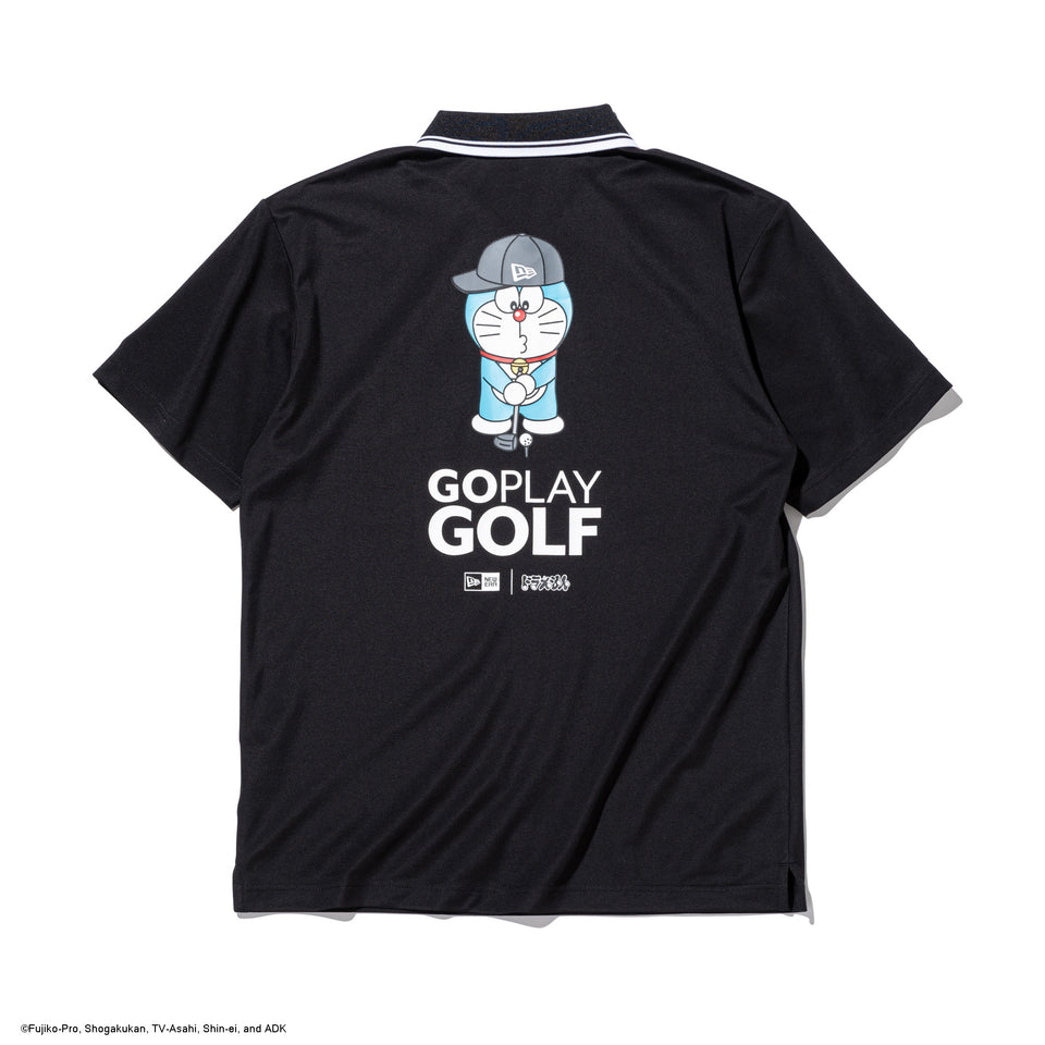 半袖 鹿の子 ポロシャツ ドラえもん GO PLAY GOLF ブラック | ゴルフ