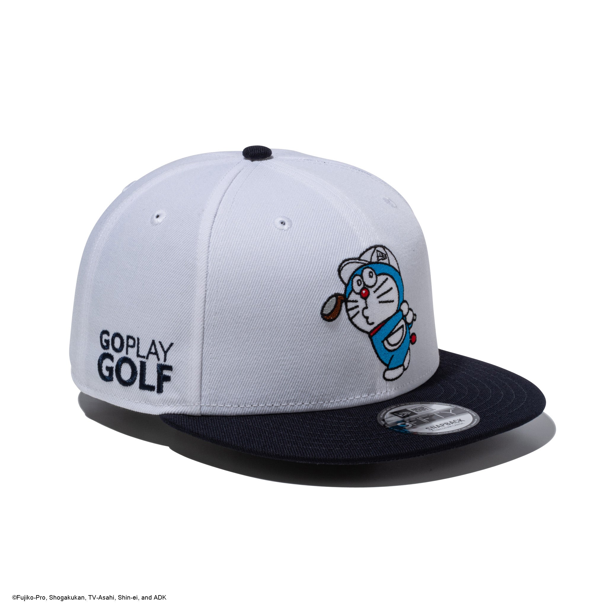 9FIFTY ドラえもん GO PLAY GOLF ホワイト ネイビーバイザー | ゴルフ