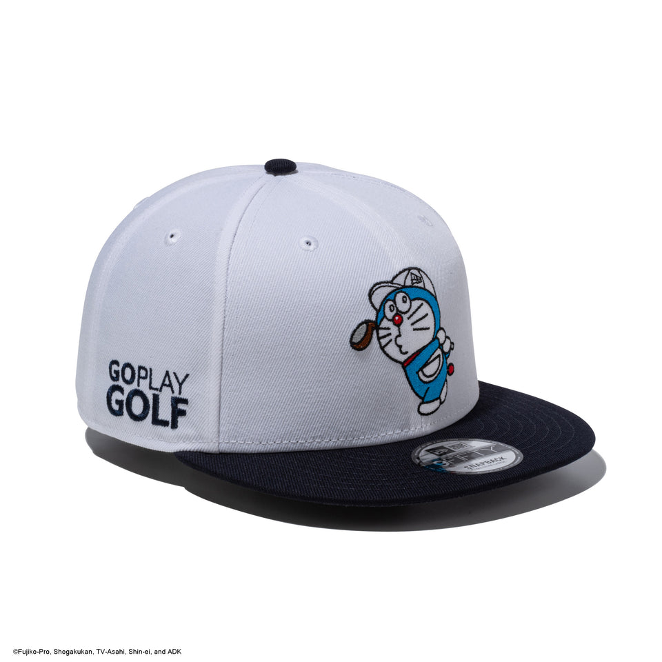 9FIFTY ドラえもん GO PLAY GOLF ホワイト ネイビーバイザー | ゴルフ