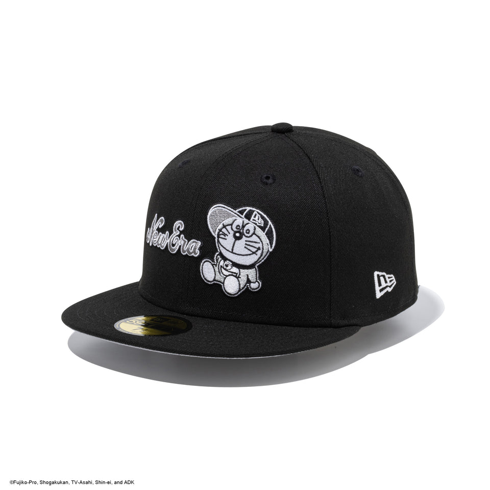 59FIFTY ドラえもん New Era キャップ ブラック × モノトーンカラー