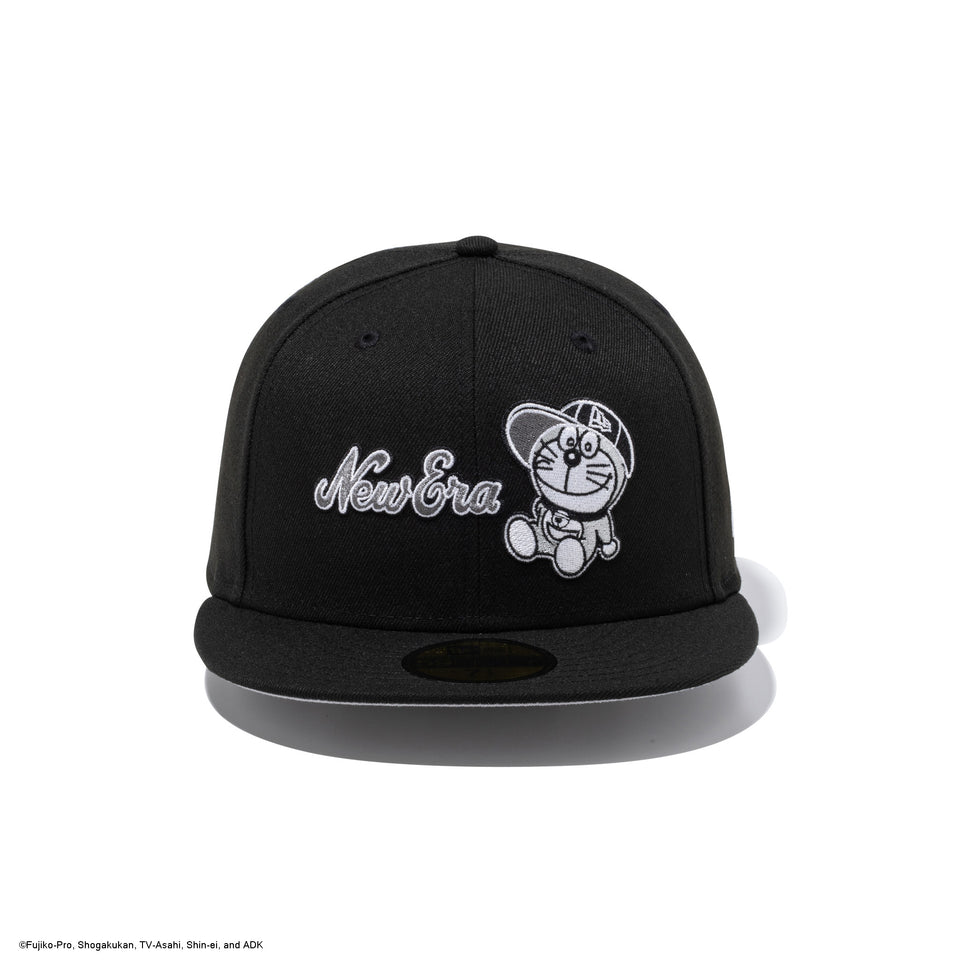 59FIFTY ドラえもん New Era キャップ ブラック × モノトーンカラー