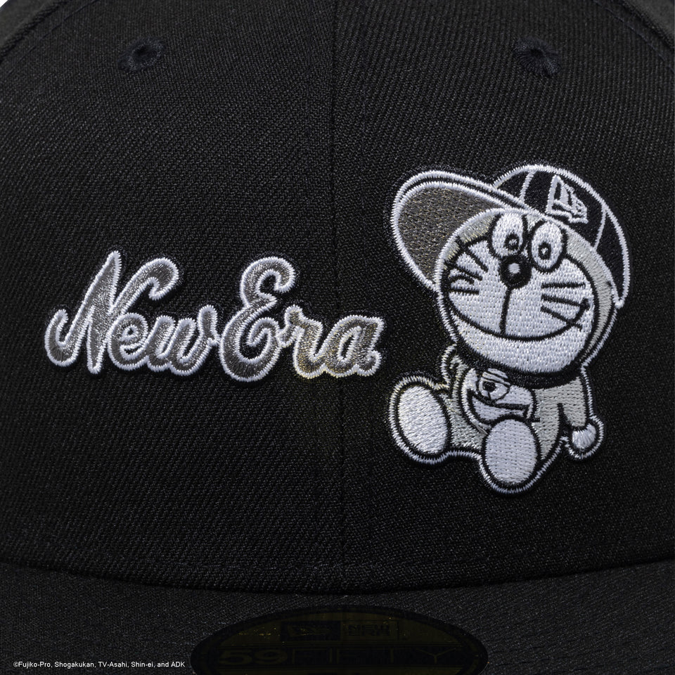 59FIFTY ドラえもん New Era キャップ ブラック × モノトーンカラー