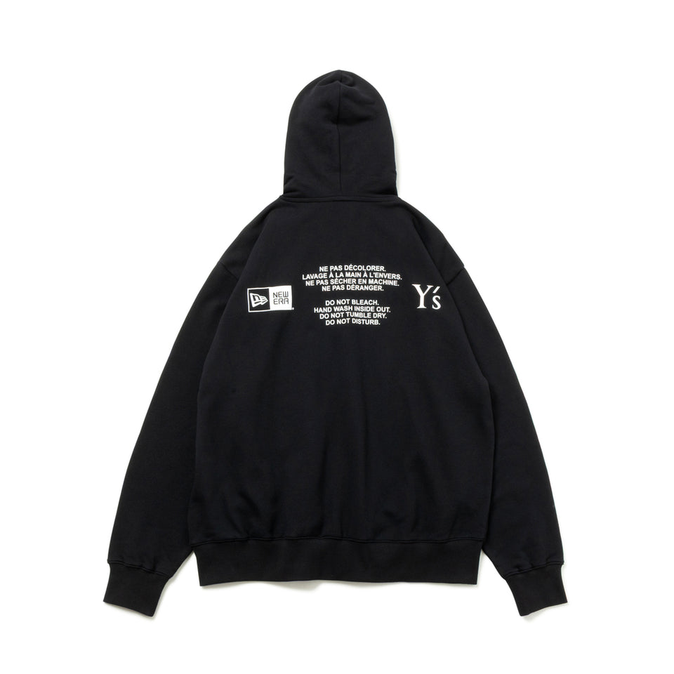 スウェット フルジップフーディー Y's SS26 Stitch Color ワードロゴ ブラック | NEW ERA ニューエラ公式オンラインストア