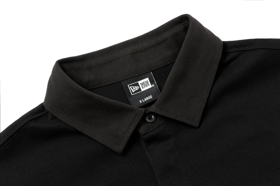 半袖 ポロシャツ Y's SS26 ワードロゴ ブラック | ニューエラ