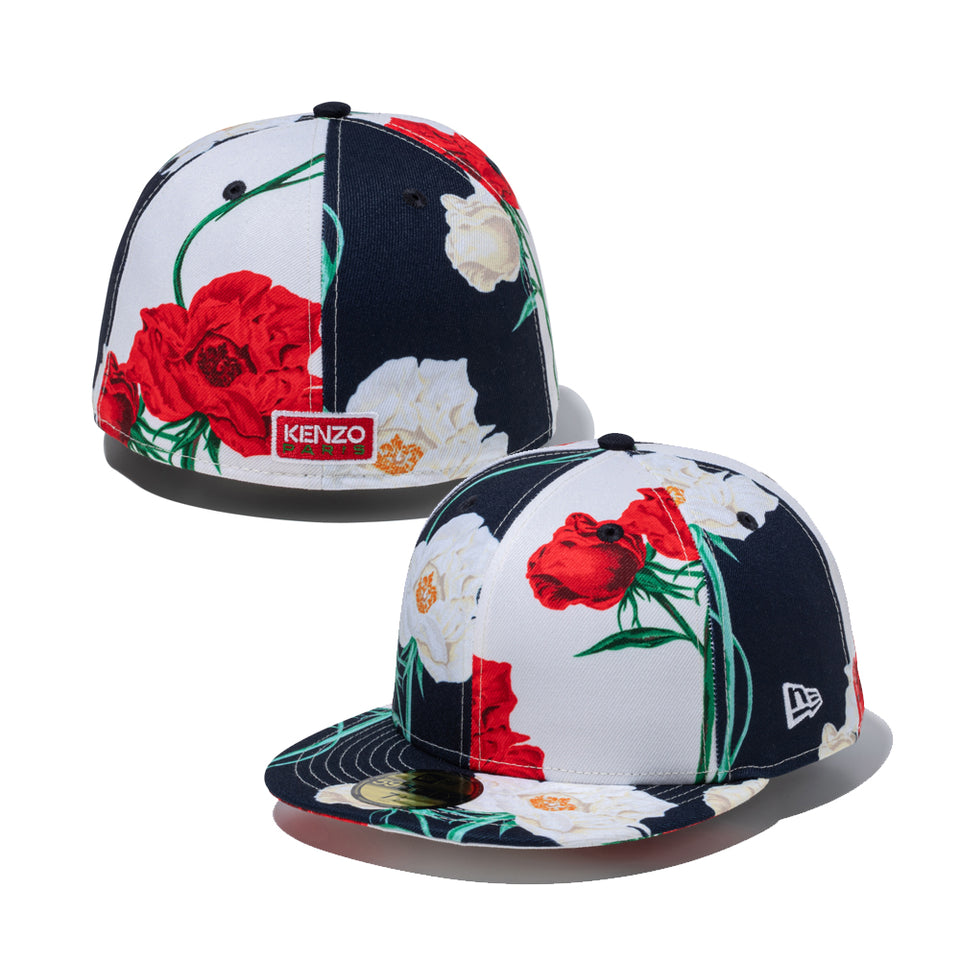 59FIFTY KENZO Mixed Print ホワイト/ネイビー | ニューエラオンライン