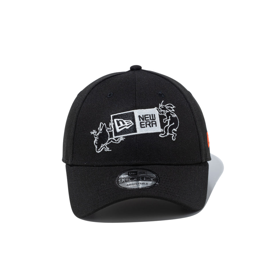9FORTY 鳥獣戯画 ボックスロゴ ブラック | ニューエラオンラインストア