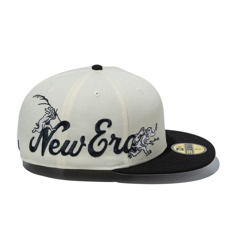 59FIFTY 鳥獣戯画 New Era クロームホワイト ブラックバイザー | NEW ERA ニューエラ公式オンラインストア