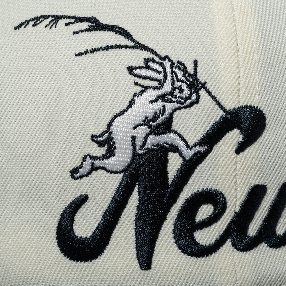 59FIFTY 鳥獣戯画 New Era クロームホワイト ブラックバイザー