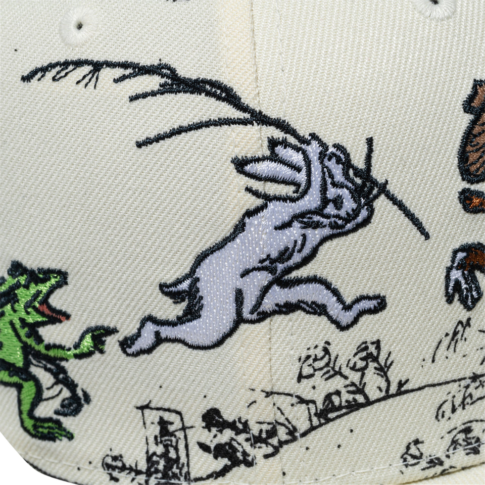 59FIFTY 鳥獣戯画 オールオーバー クロームホワイト | NEW ERA ニューエラ公式オンラインストア