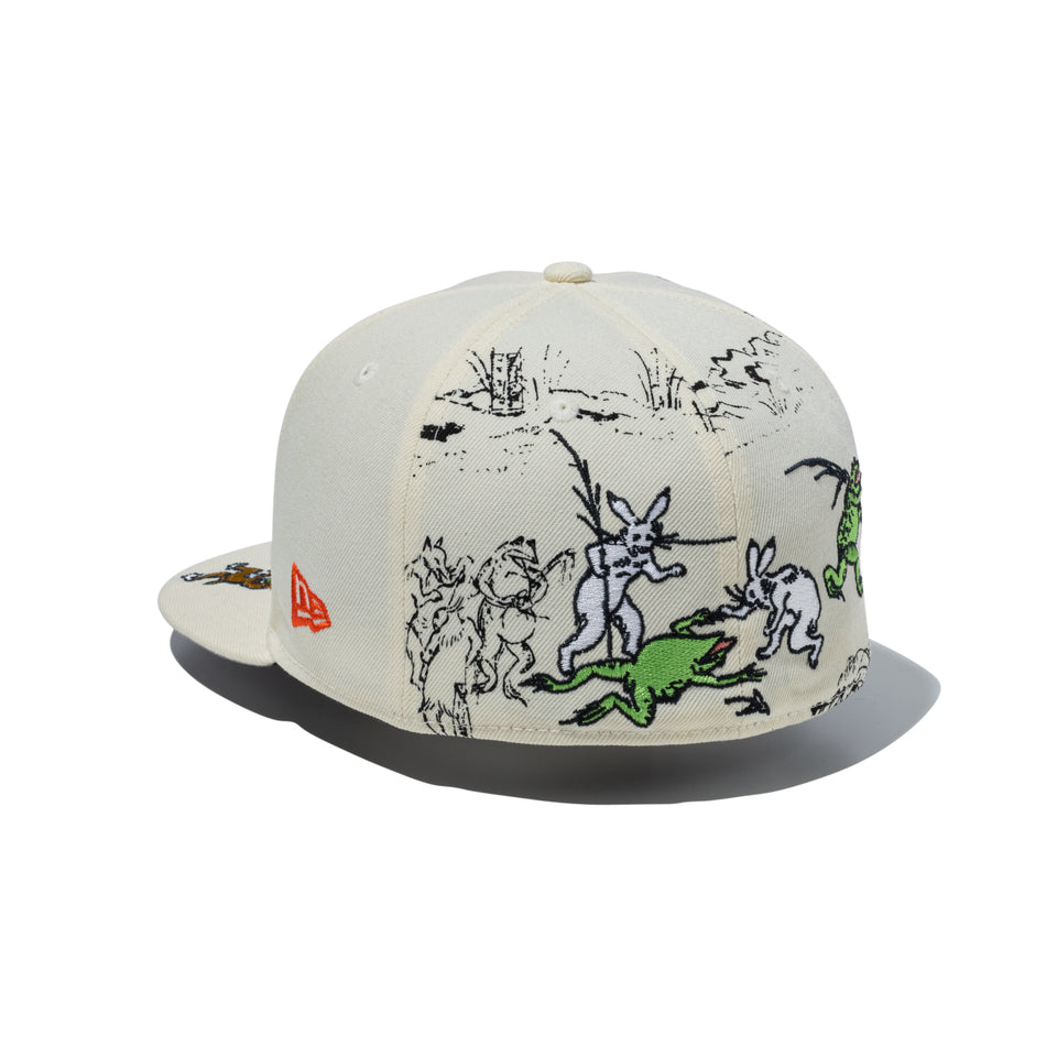 ニューエラ 59FIFTY 鳥獣戯画 オールオーバー クロームホワイト 71/2 59FIFTY 鳥獣戯画 オールオーバー クロームホワイト | ニューエラ