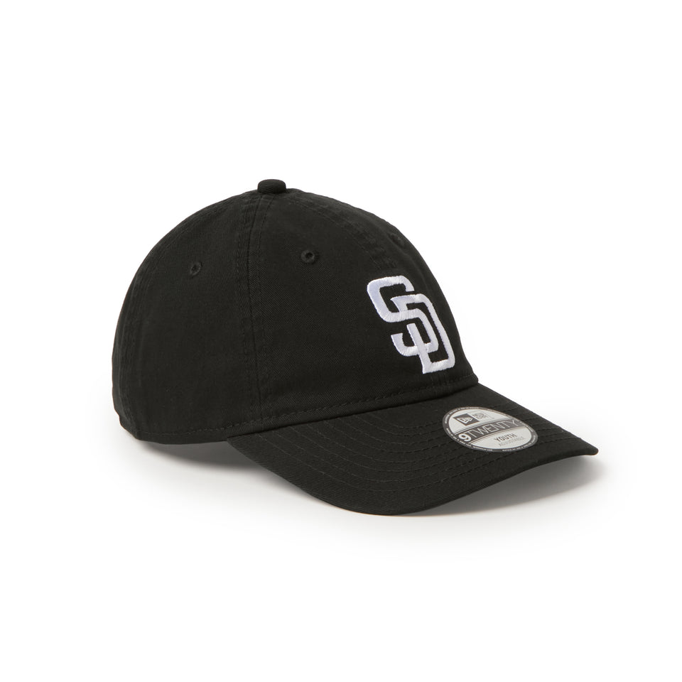 キッズ Youth 9FIFTY ウォッシュドコットン サンディエゴ・パドレス ブラック/ホワイト | NEW ERA ニューエラ公式オンラインストア