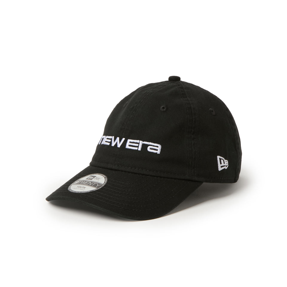 キッズ Youth 9FIFTY ウォッシュドコットン リニアロゴ ブラック