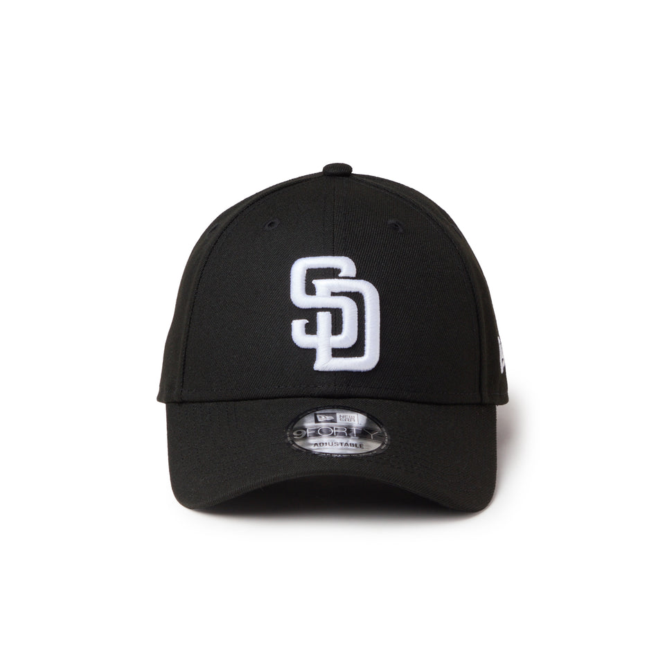 9FORTY サンディエゴ・パドレス ブラック/ホワイト | NEW ERA ニューエラ公式オンラインストア