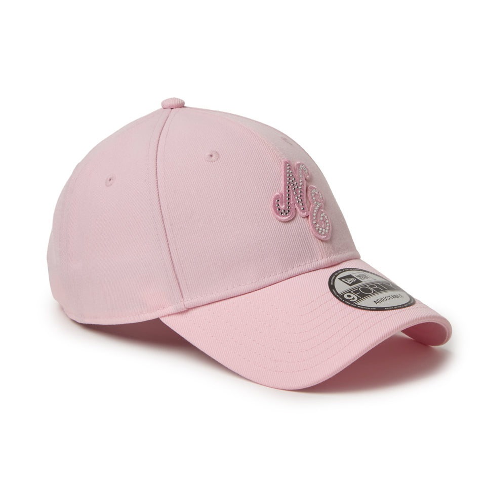 9FORTY Rhinestone ラインストーン クラシックロゴ ピンク