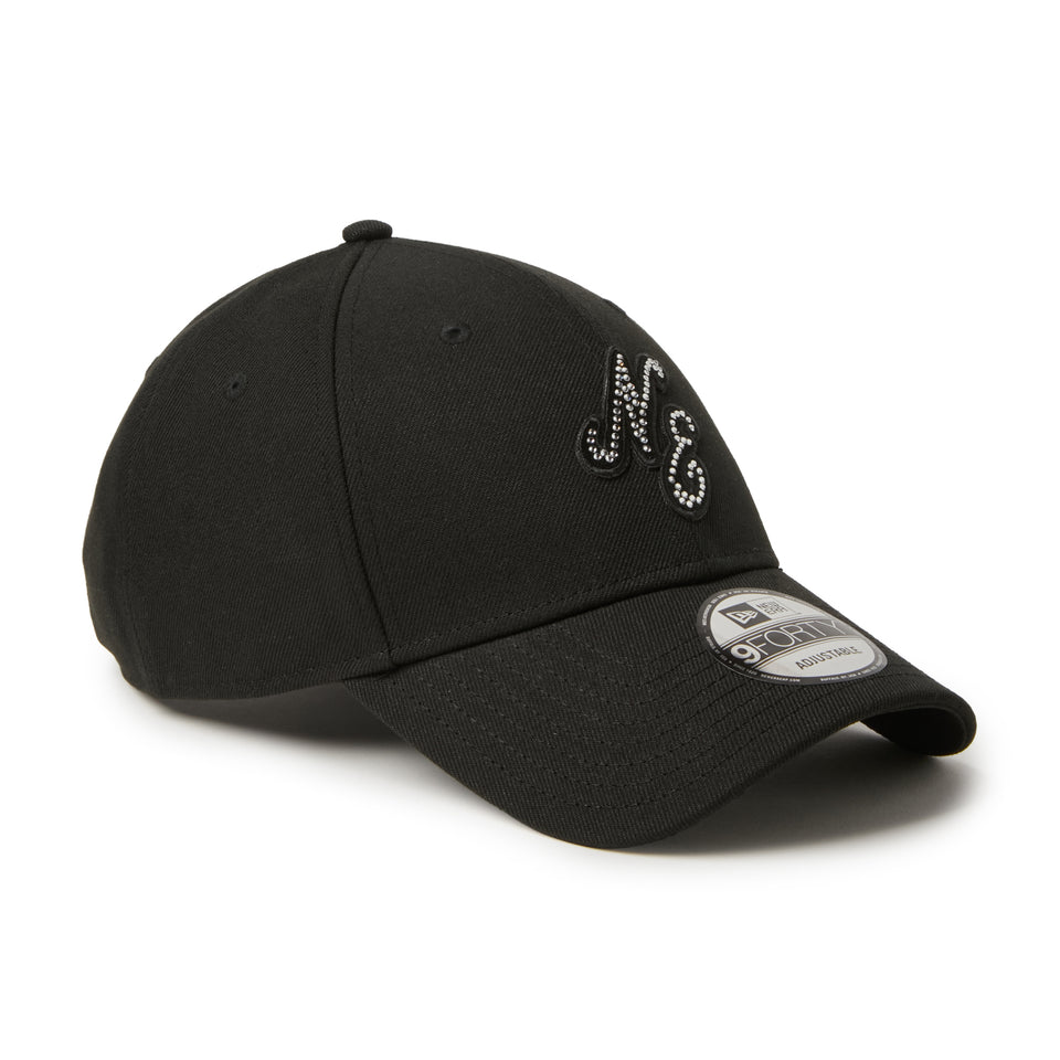 9FORTY Rhinestone ラインストーン クラシックロゴ ブラック