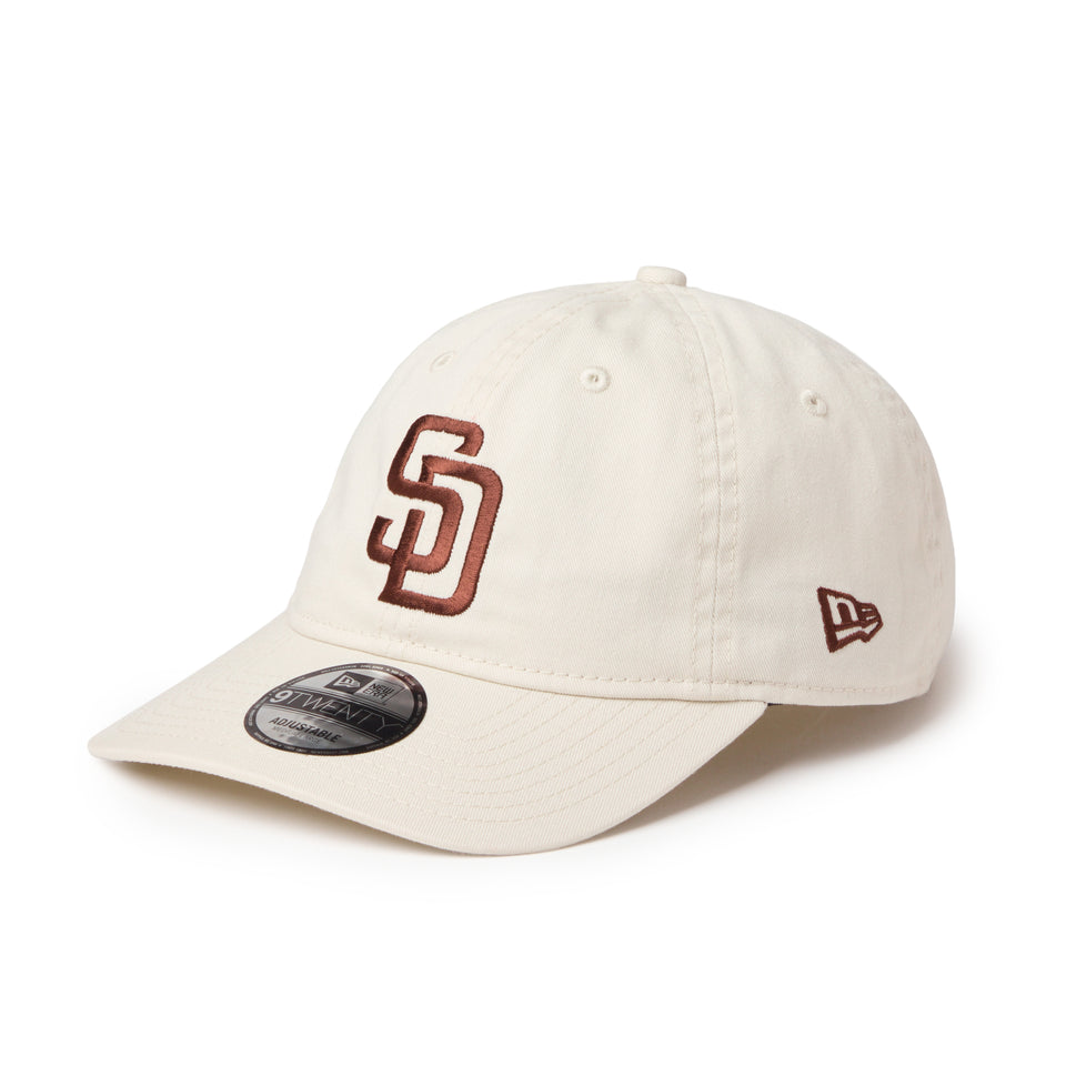 9TWENTY ウォッシュドコットン サンディエゴ・パドレス アイボリー/ブラウン | NEW ERA ニューエラ公式オンラインストア